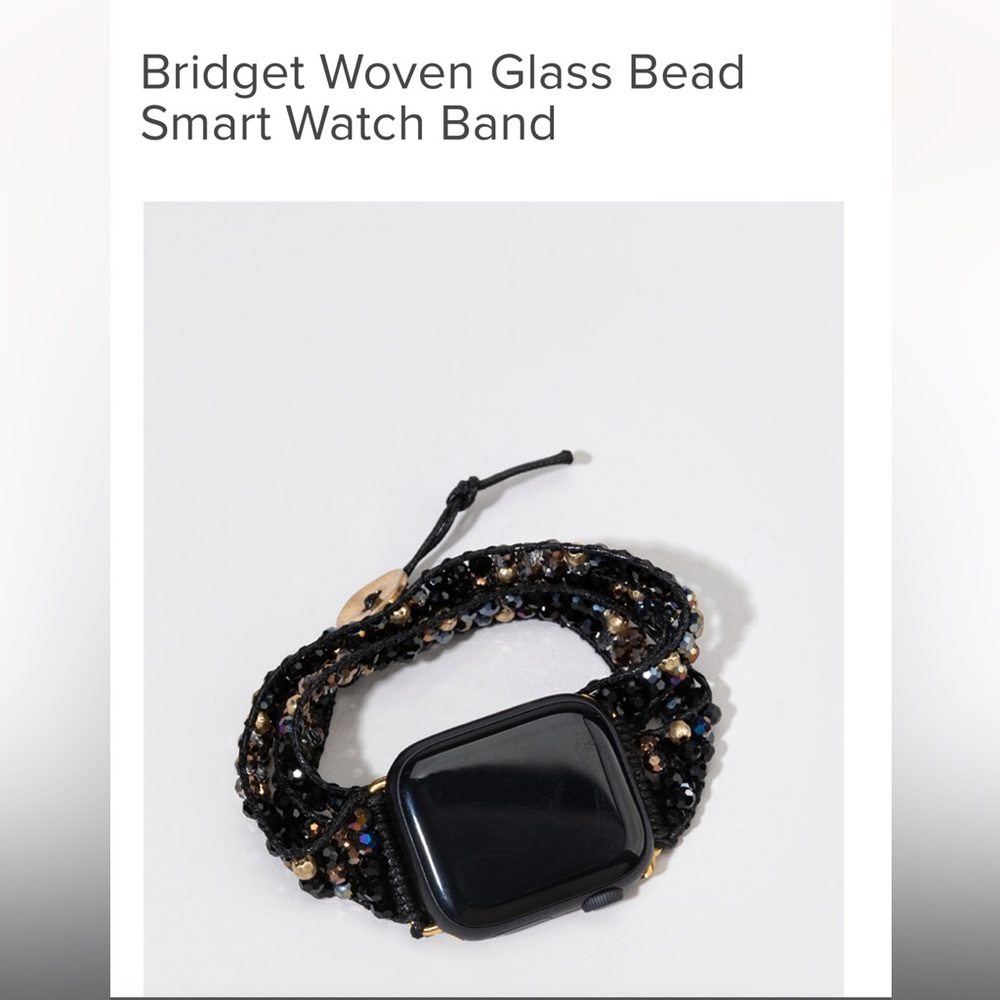 Bridget Woven Glass Bead Smart Watch Band